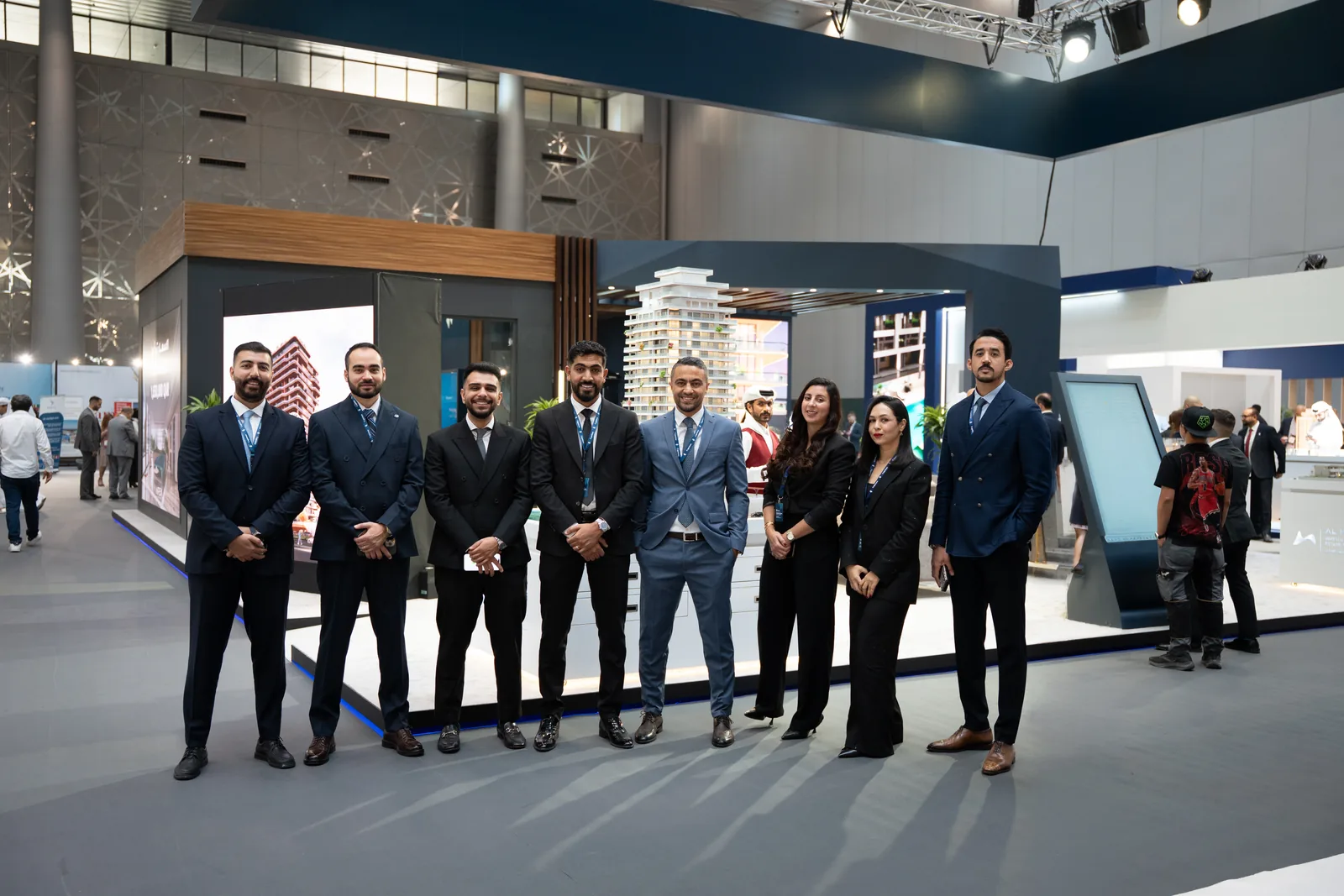 Capstone Property team at Cityscape Qatar 2026, the real estate exhibition in Qatar | فريق كابستون للعقارات في سيتي سكيب قطر 2026 معرض العقارات في قطر
